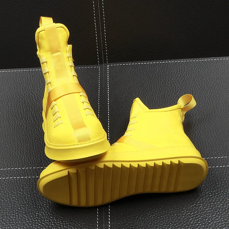 Ankle BootsThick Bottom Men High Top Shoes