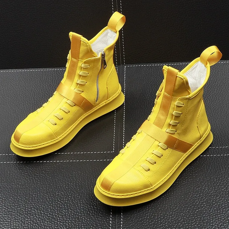 Ankle BootsThick Bottom Men High Top Shoes