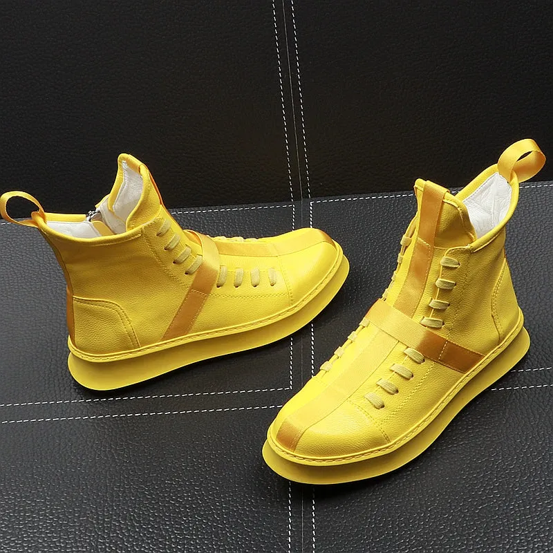 Ankle BootsThick Bottom Men High Top Shoes