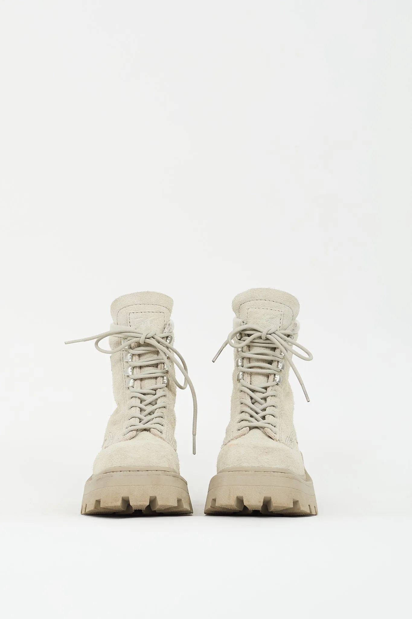Beige Suede Michigan Combat Boot