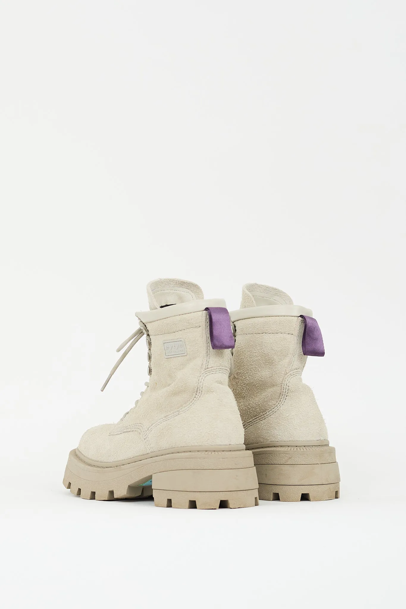 Beige Suede Michigan Combat Boot