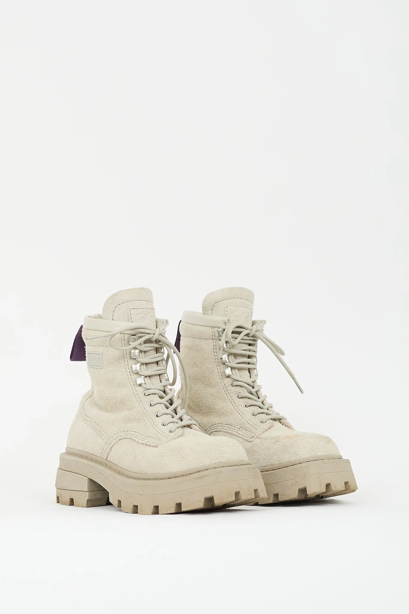 Beige Suede Michigan Combat Boot