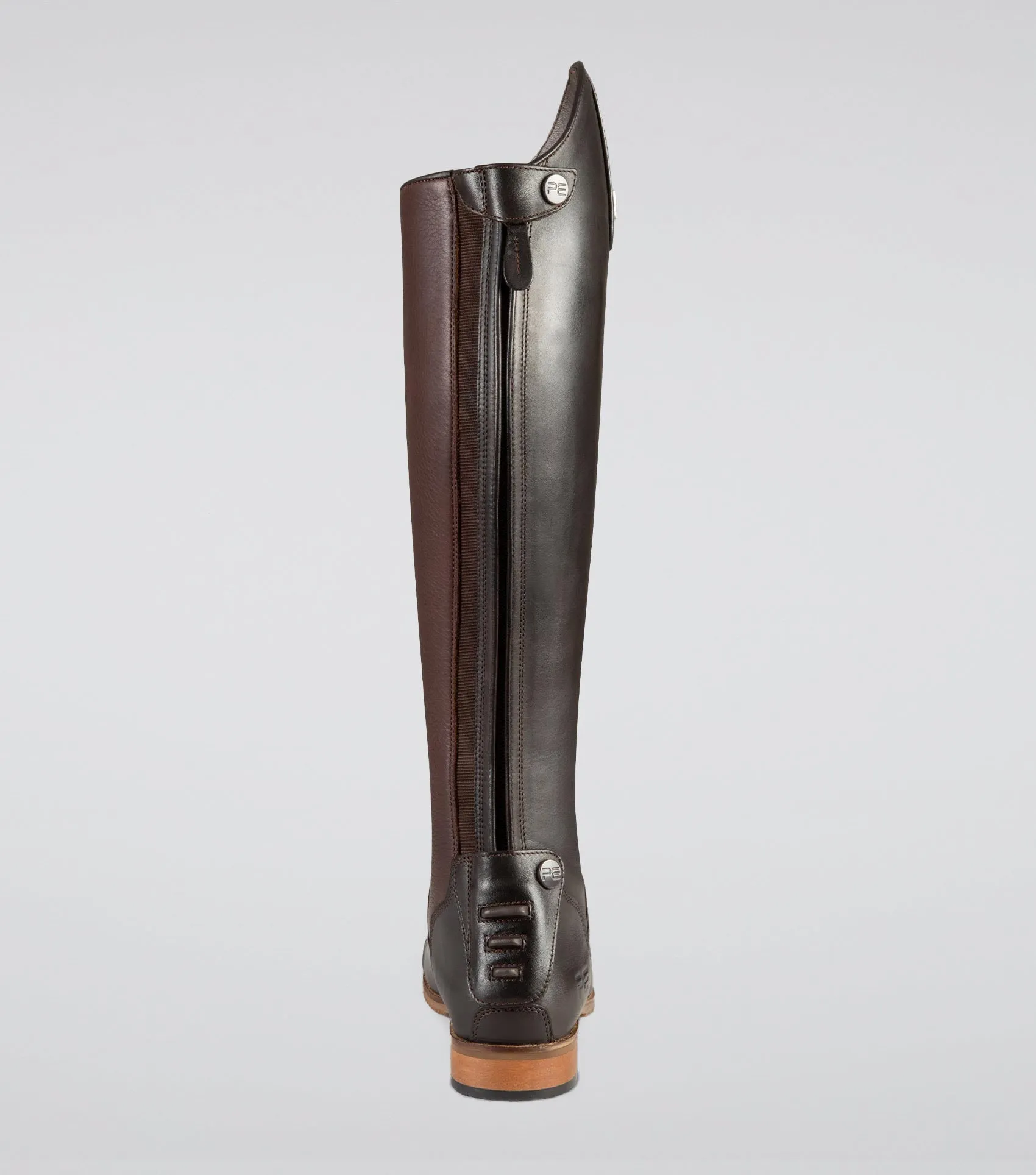 Bilancio Ladies Leather Field Tall Riding Boot Brown (Regular Calf)