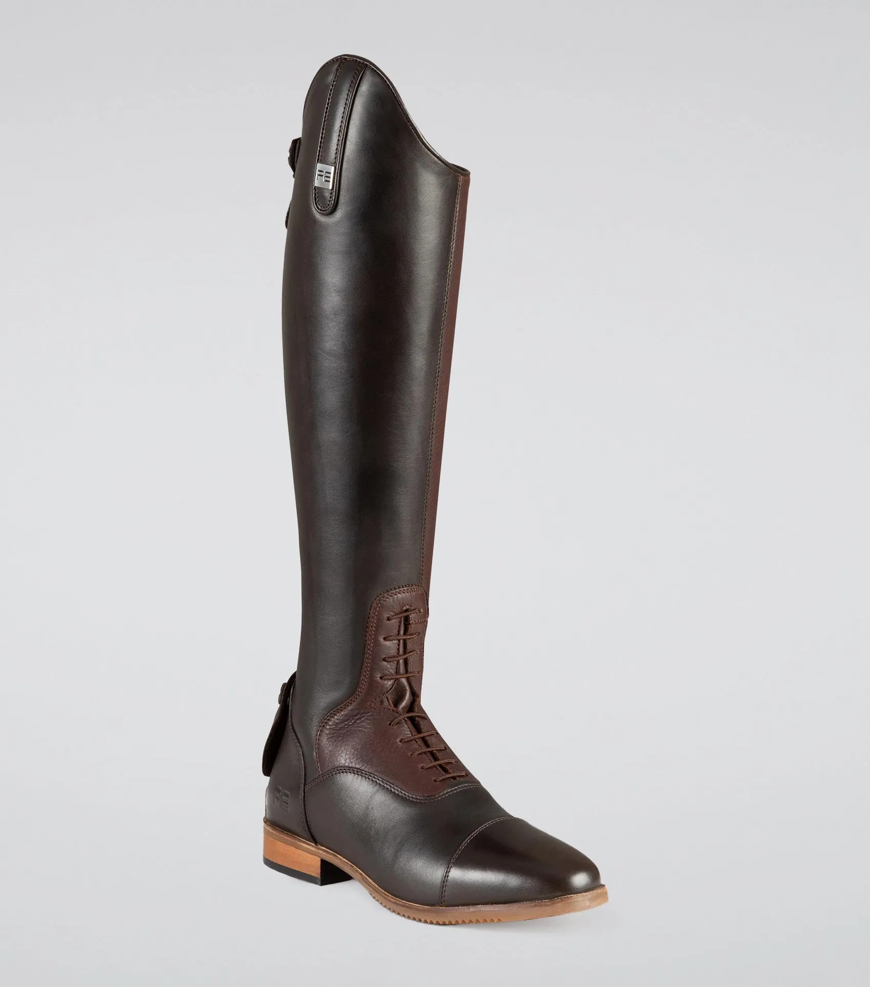 Bilancio Ladies Leather Field Tall Riding Boot Brown (Regular Calf)