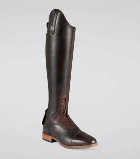 Bilancio Ladies Leather Field Tall Riding Boot Brown (Regular Calf)