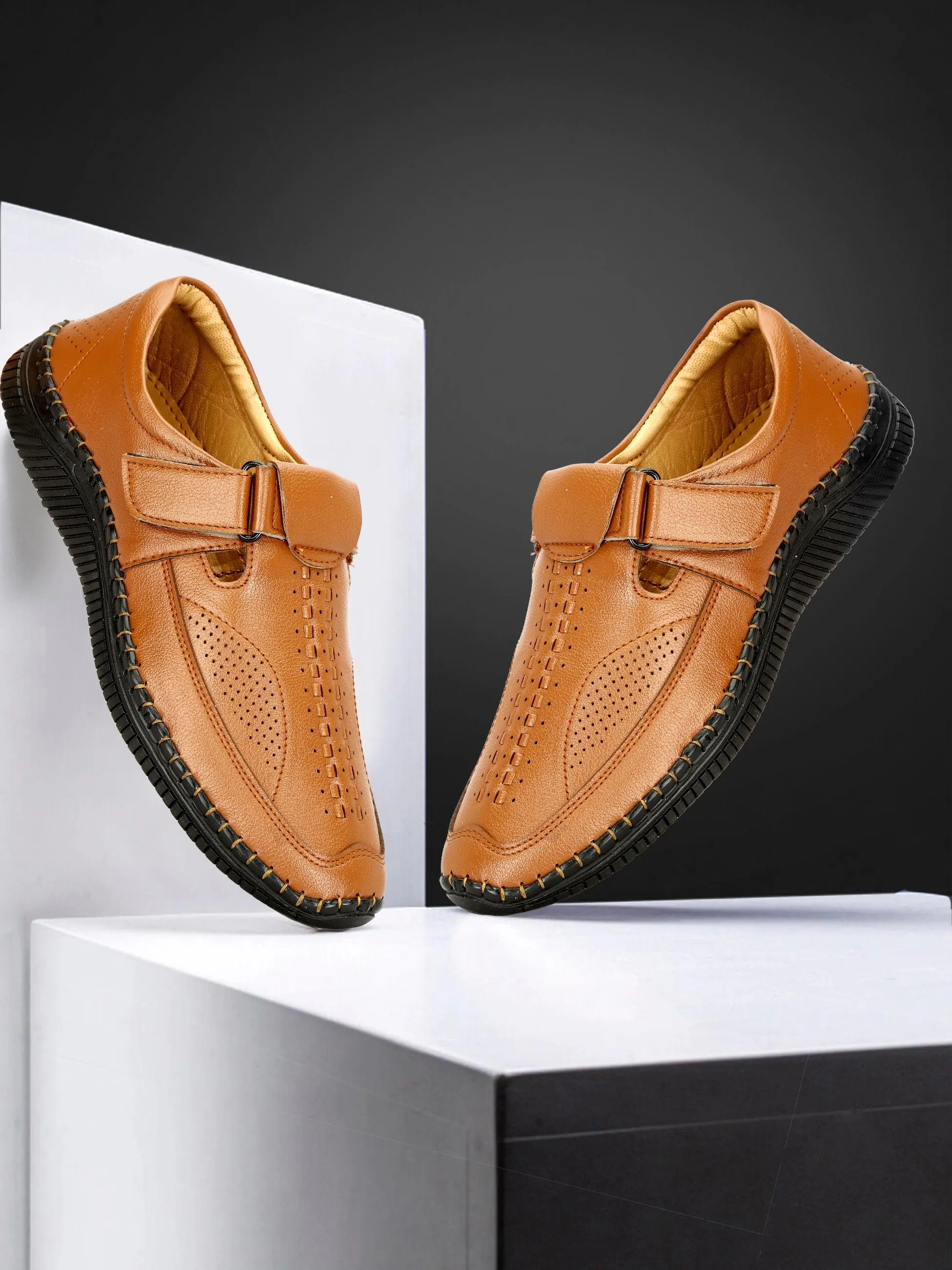Buxton Shoes Men's Casual Slip-On Sandals