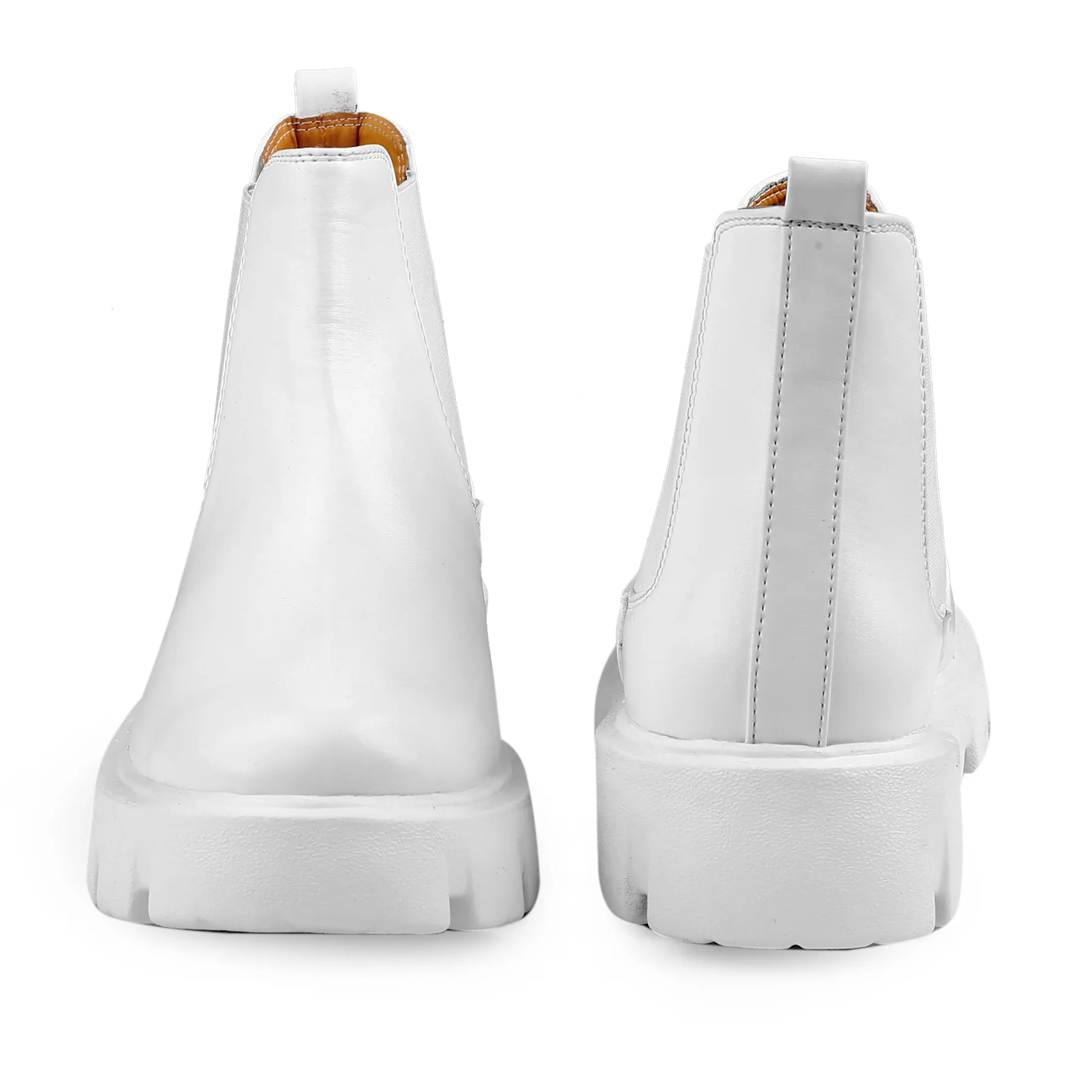 Bxxy's Faux Leather Slip-on Boots for Men