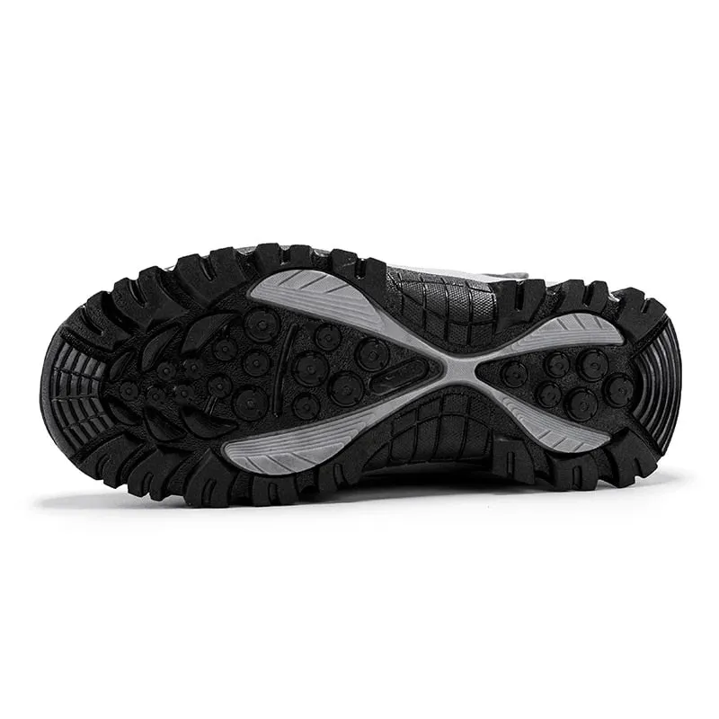 Cuzcare Men Waterproof Orthopedic Winter Shoes Fur Snow Boots