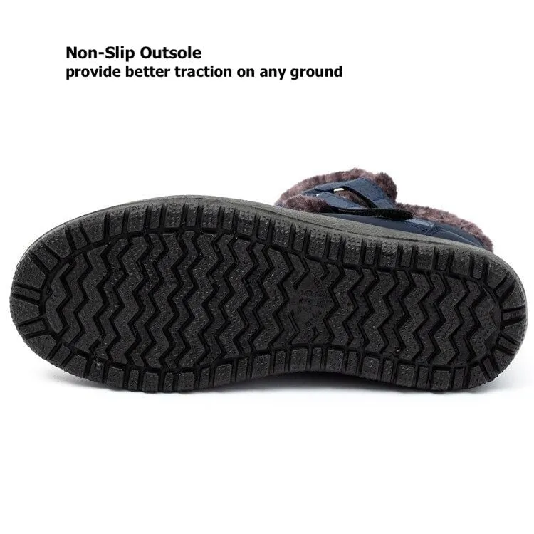 Cuzcare Orthopedic Boots For Women Waterproof Non-Slip Soles Warm Fur Plush Winter Boots