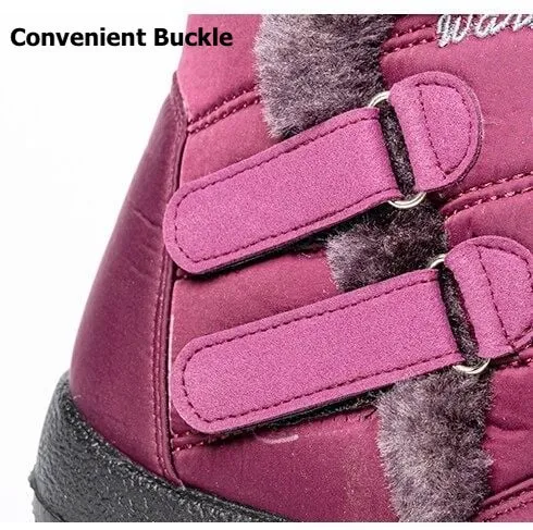 Cuzcare Orthopedic Boots For Women Waterproof Non-Slip Soles Warm Fur Plush Winter Boots