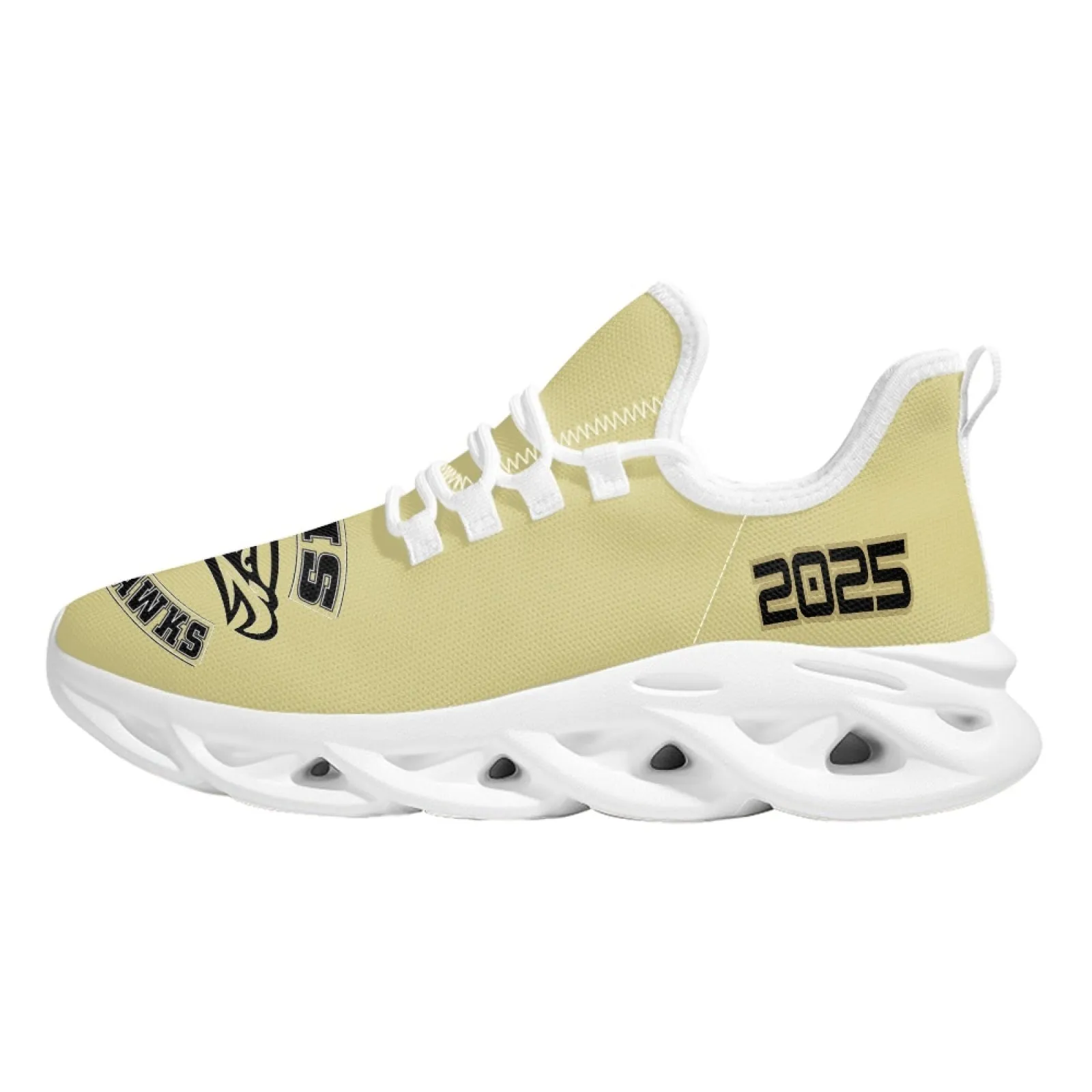 CVHS Seniors 2025 Rocker Logo Max Sole Woven Mesh Running Shoes