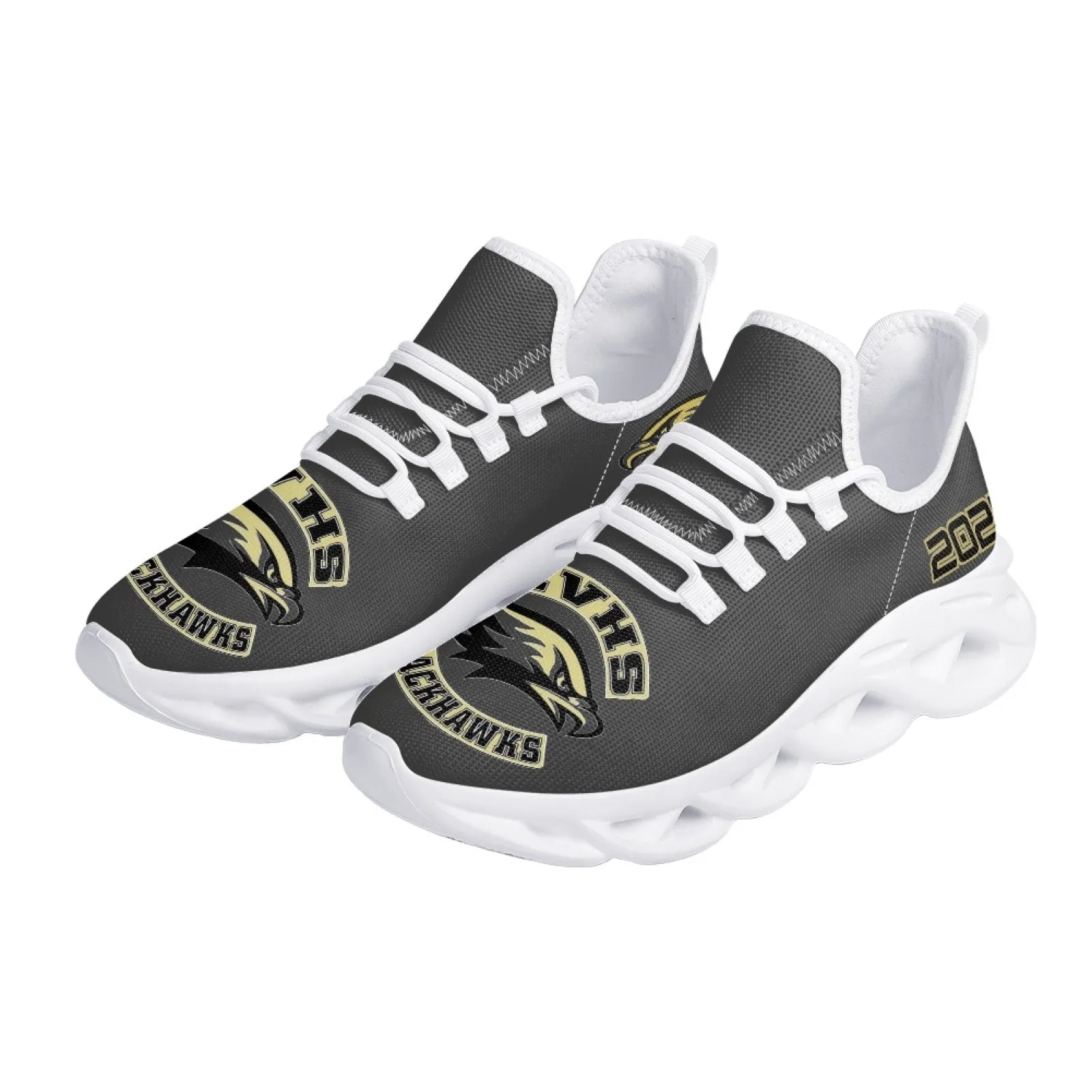 CVHS Seniors 2025 Rocker Logo Max Sole Woven Mesh Running Shoes