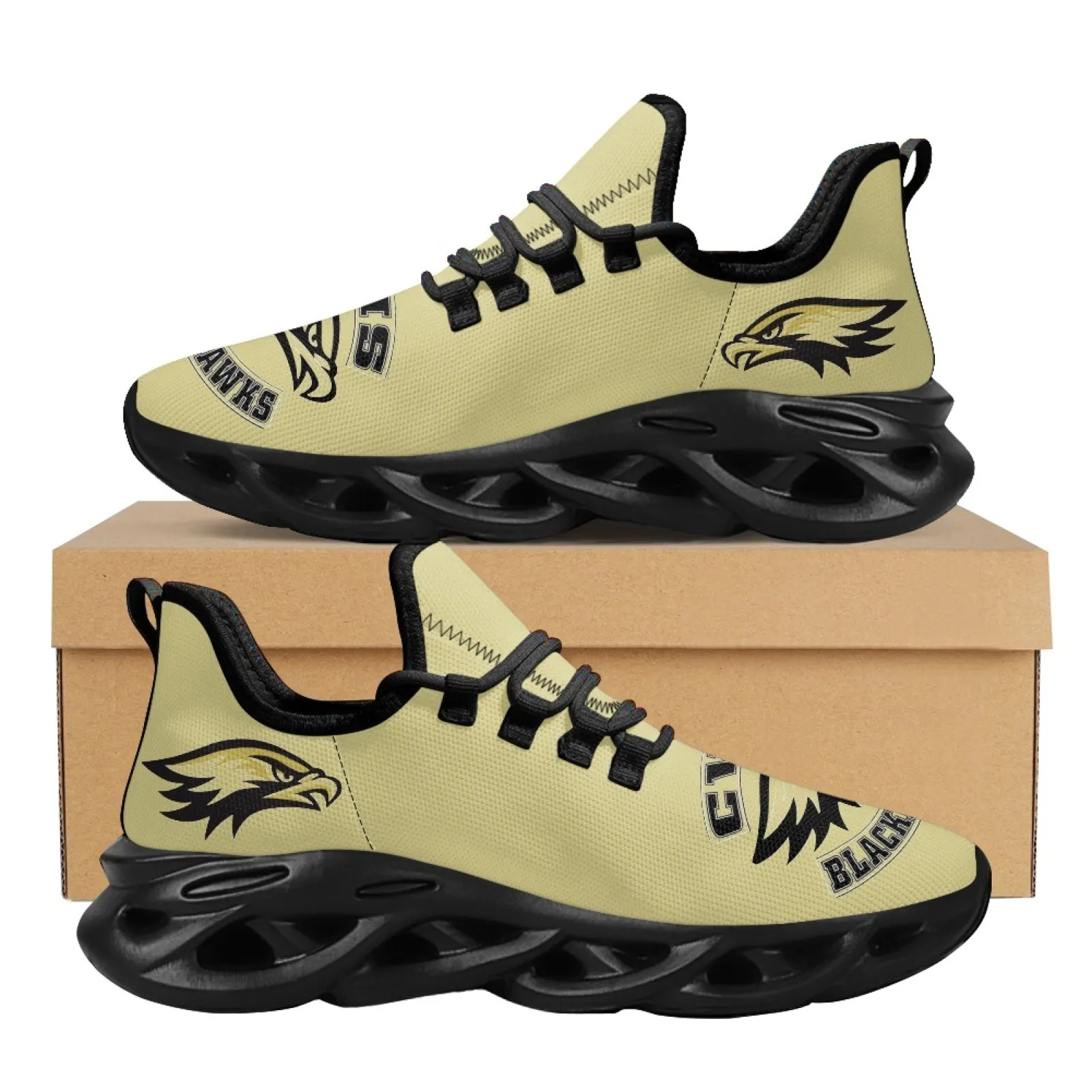 CVHS Seniors 2025 Rocker Logo Max Sole Woven Mesh Running Shoes