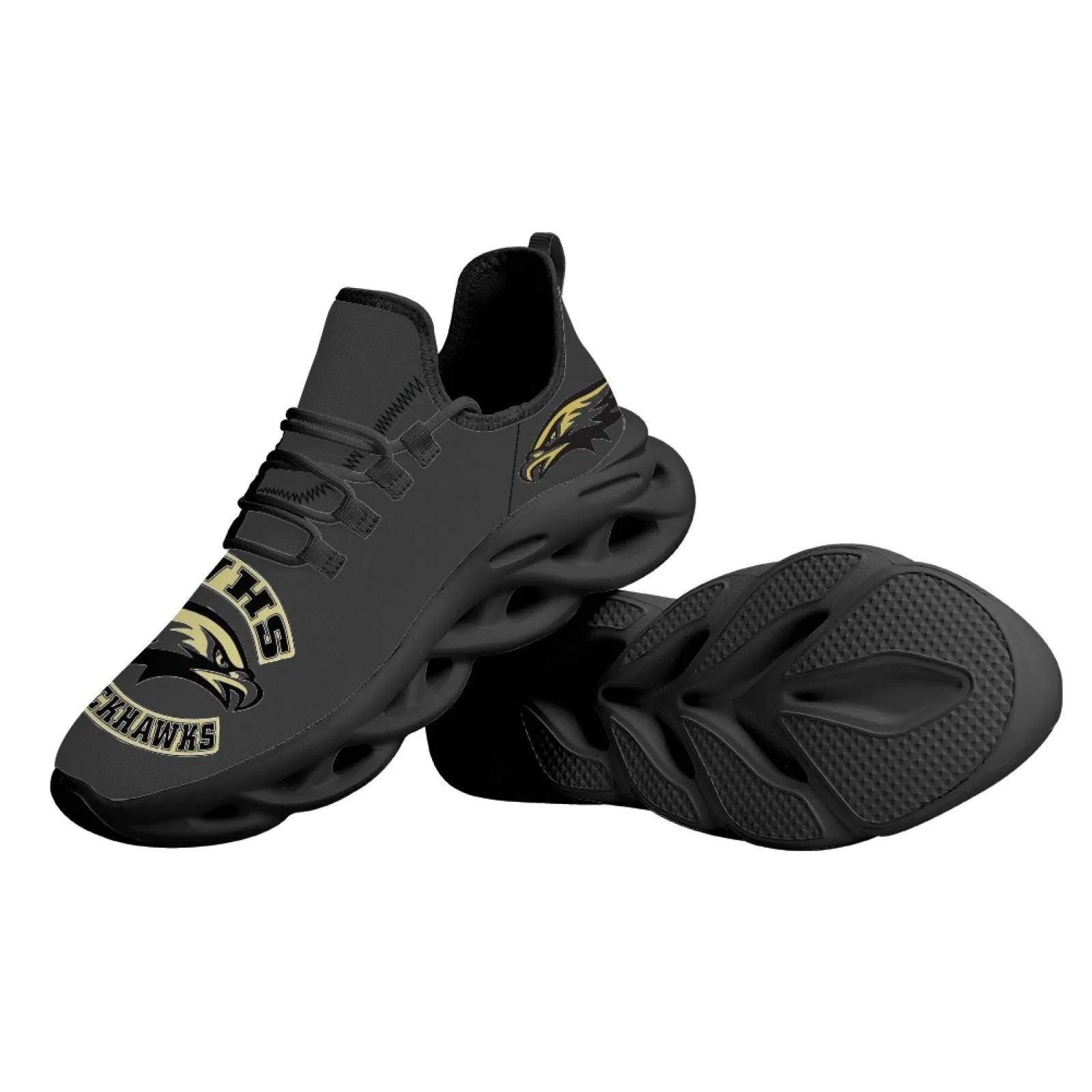 CVHS Seniors 2025 Rocker Logo Max Sole Woven Mesh Running Shoes
