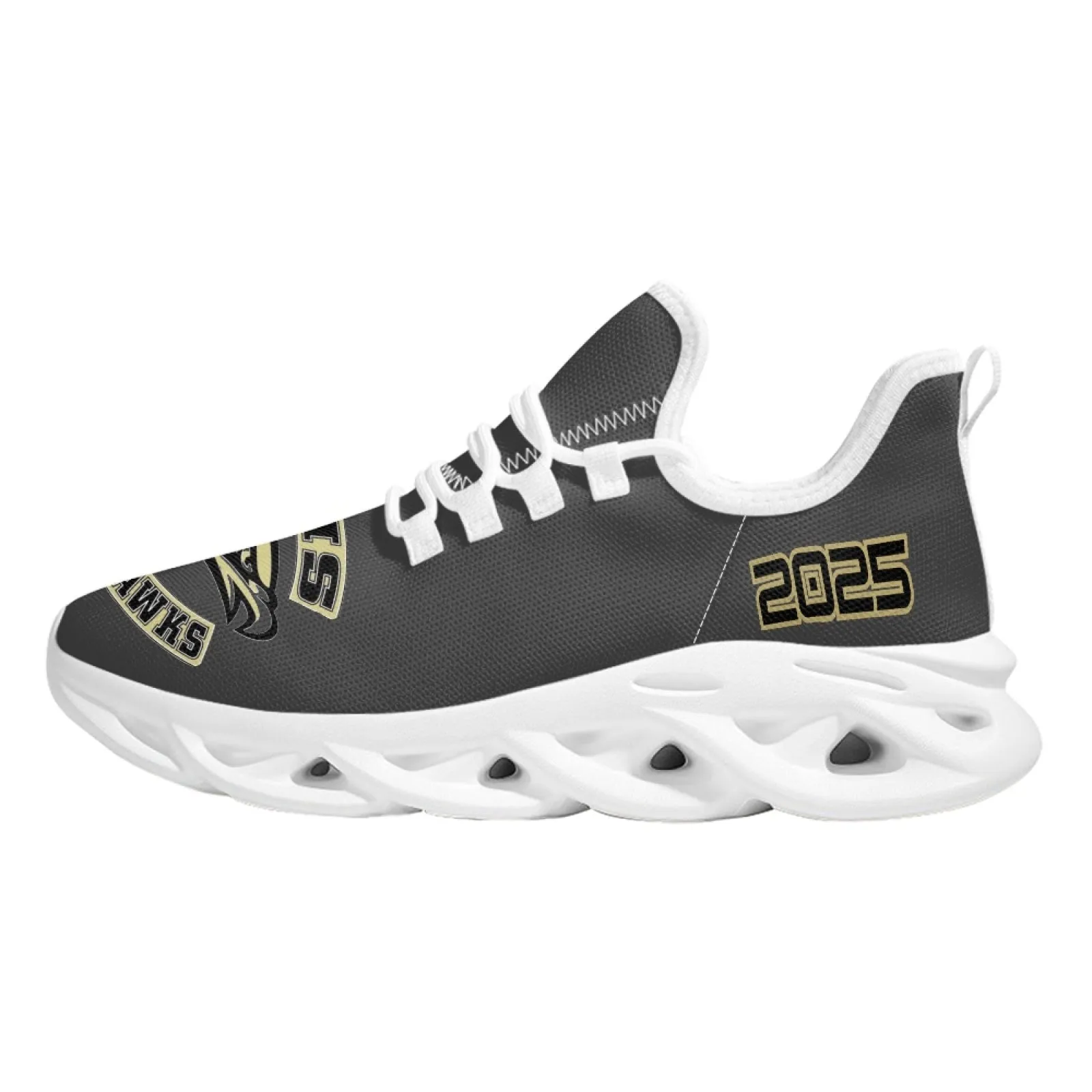 CVHS Seniors 2025 Rocker Logo Max Sole Woven Mesh Running Shoes