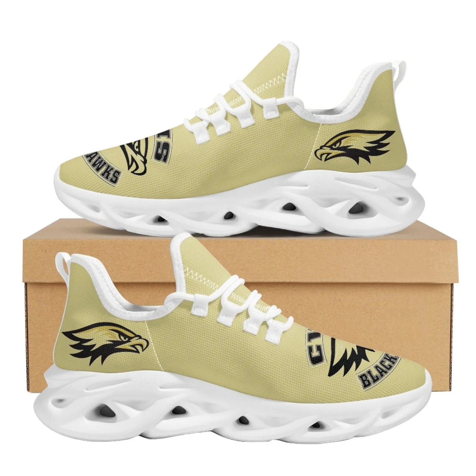 CVHS Seniors 2025 Rocker Logo Max Sole Woven Mesh Running Shoes