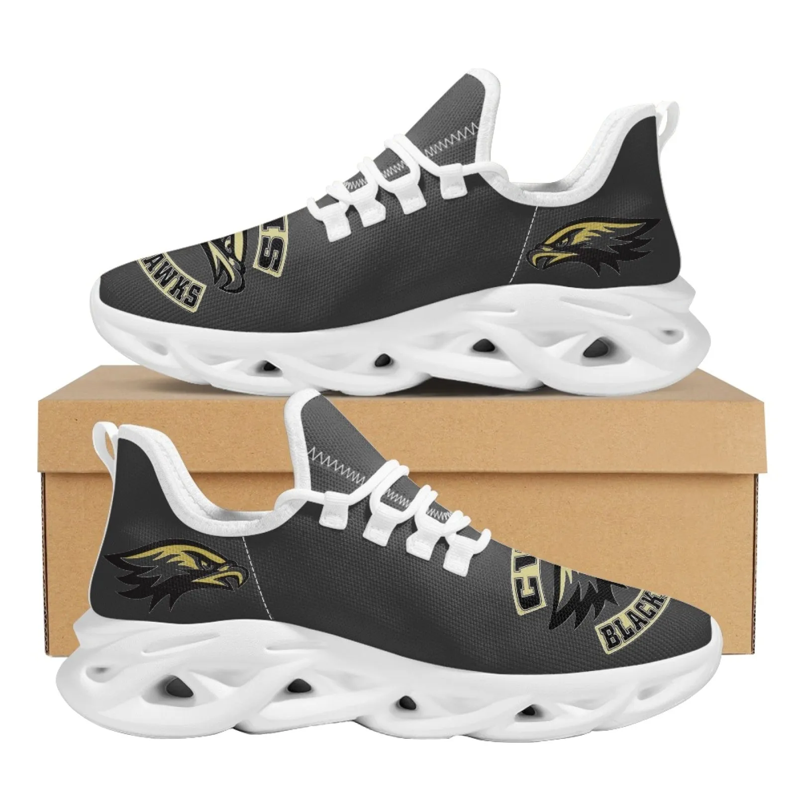 CVHS Seniors 2025 Rocker Logo Max Sole Woven Mesh Running Shoes