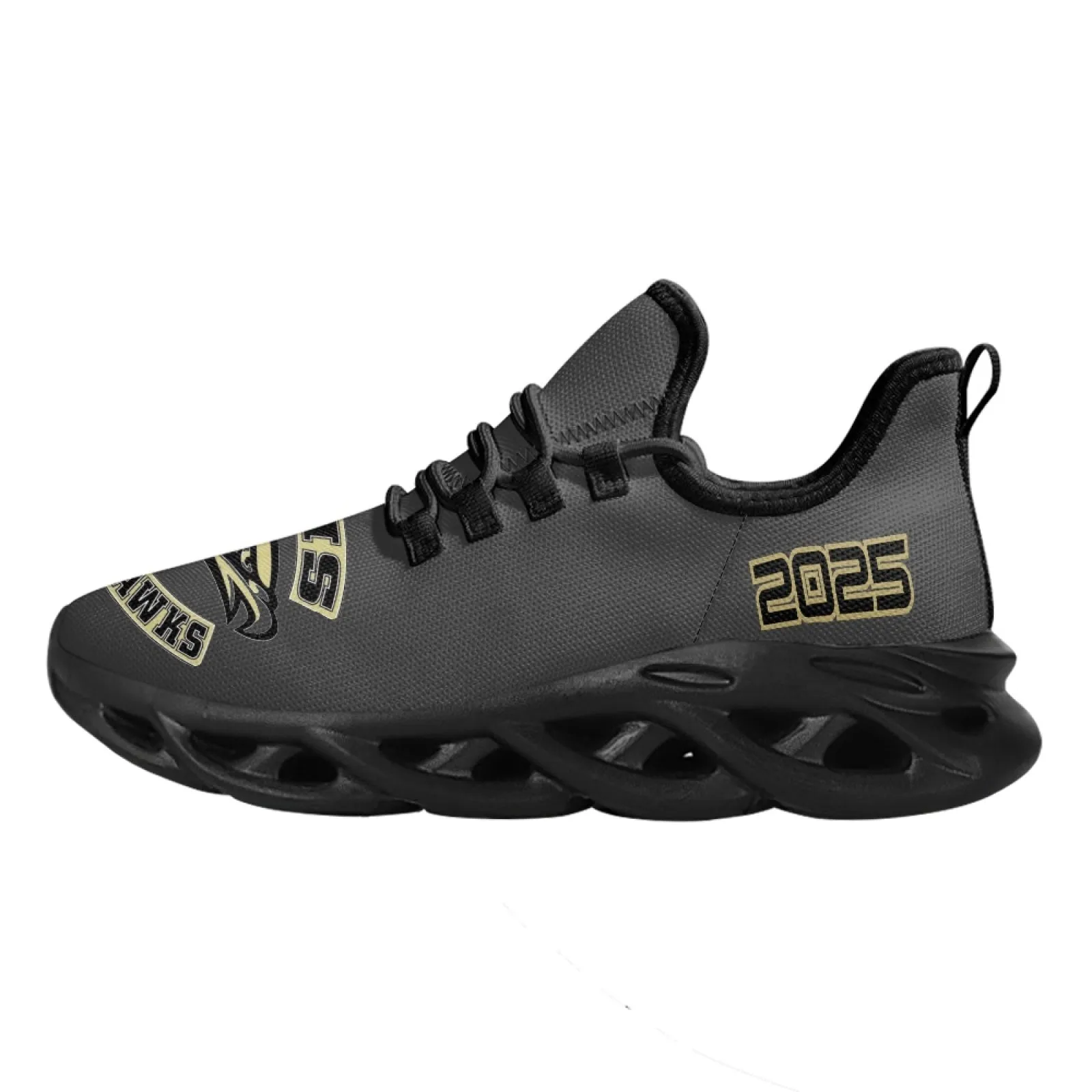 CVHS Seniors 2025 Rocker Logo Max Sole Woven Mesh Running Shoes