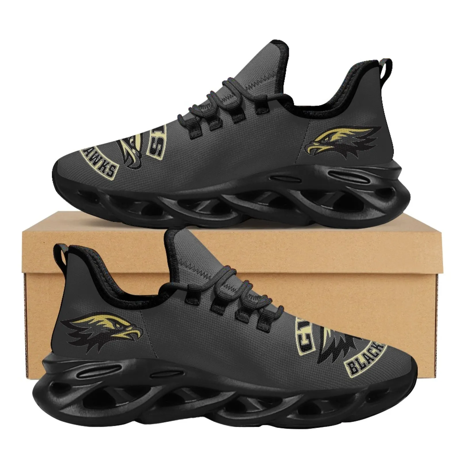 CVHS Seniors 2025 Rocker Logo Max Sole Woven Mesh Running Shoes
