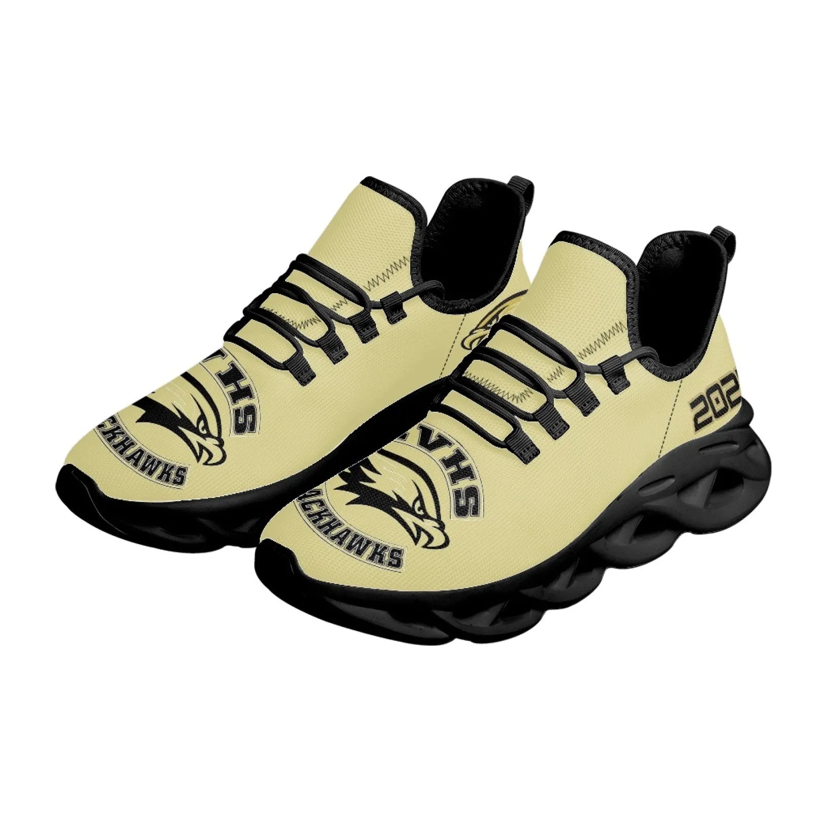 CVHS Seniors 2025 Rocker Logo Max Sole Woven Mesh Running Shoes