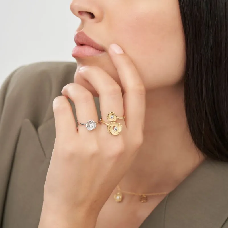 Desert Rose Diamond Ring - 18ct Yellow Sunrise Gold