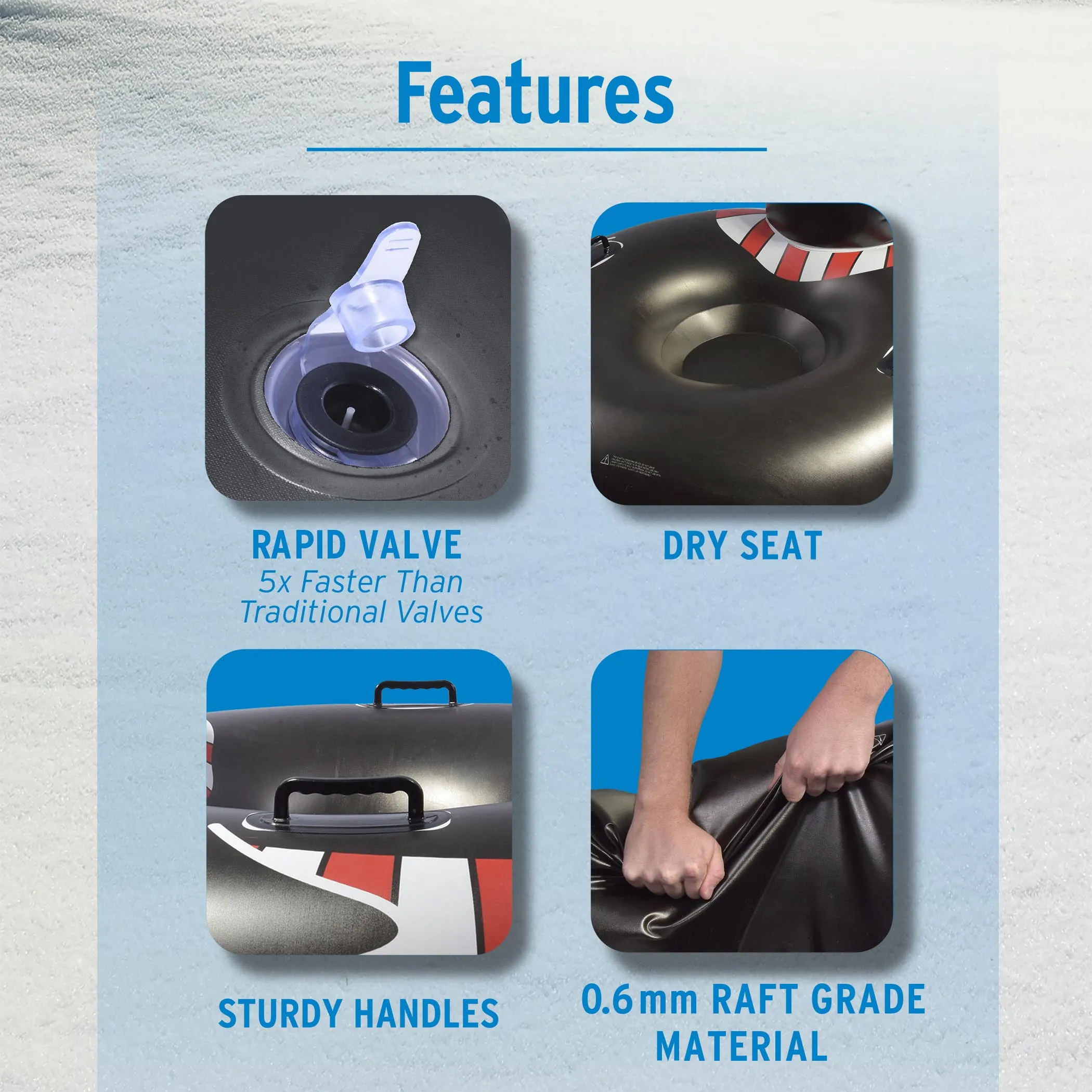 GoFloats Winter Snow Tube - Party Penguin