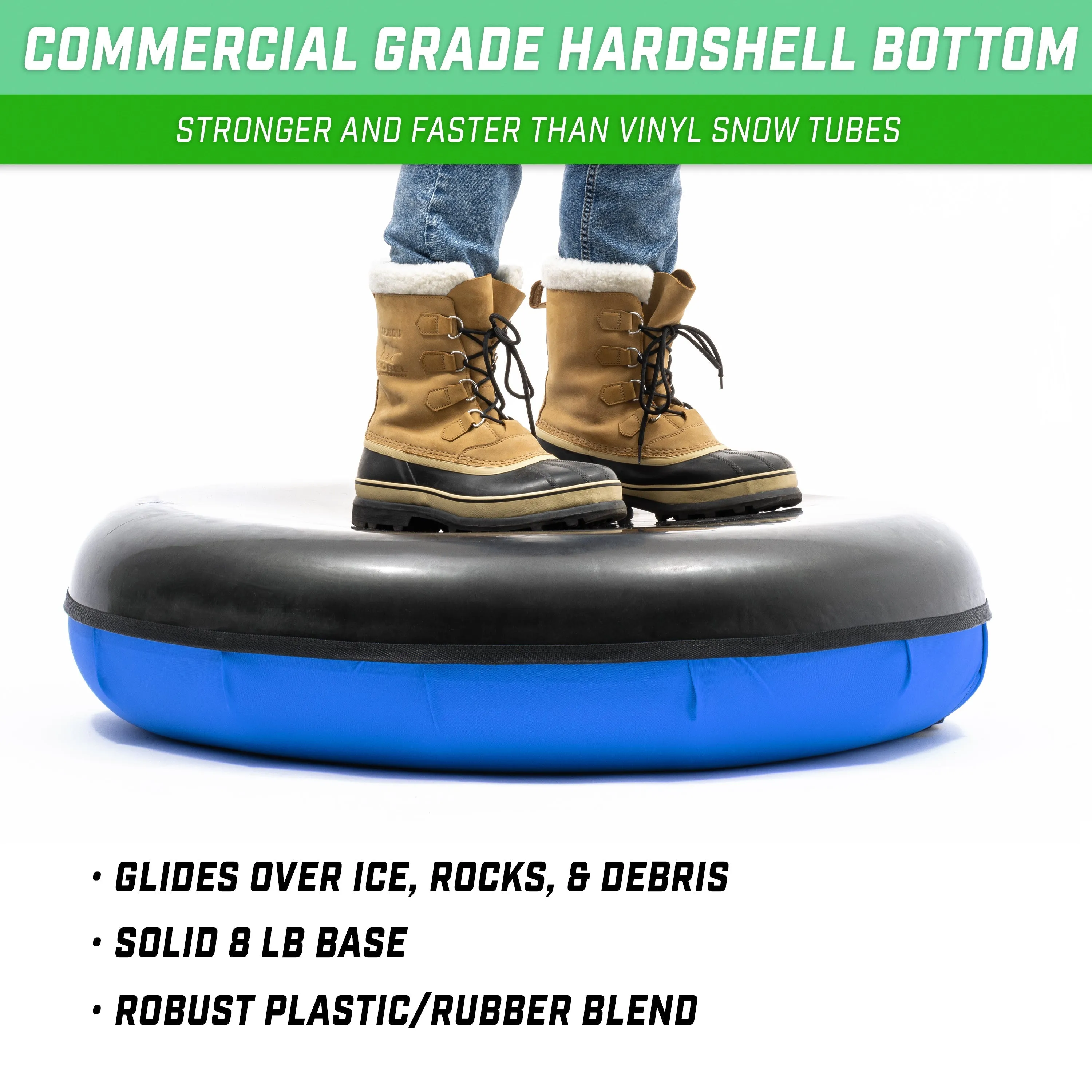 GoSports 40" Hard Bottom Snow Tube - Blue