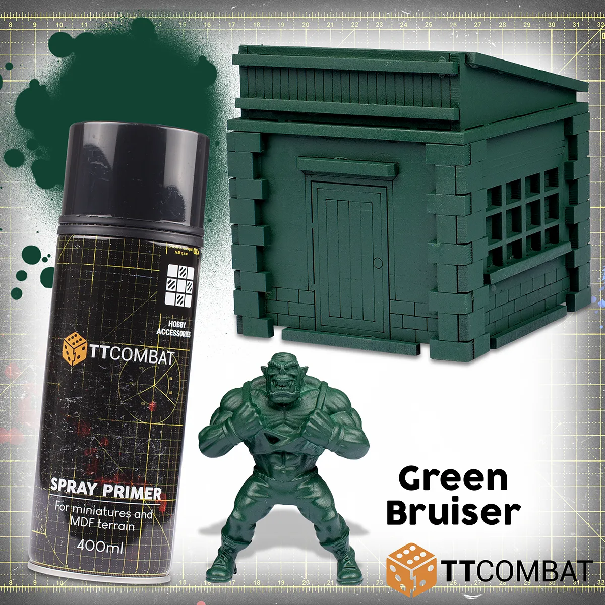 Green Bruiser - TT Combat Spray Primer -015