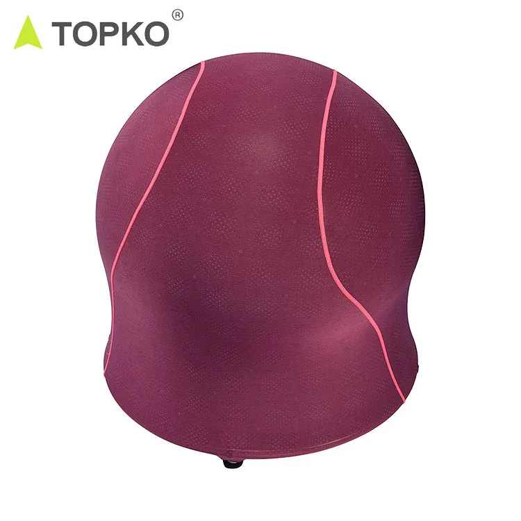 Home Gym Exercise Ball with Detachable 15 lb Resistance Bands and Removable Stability Base