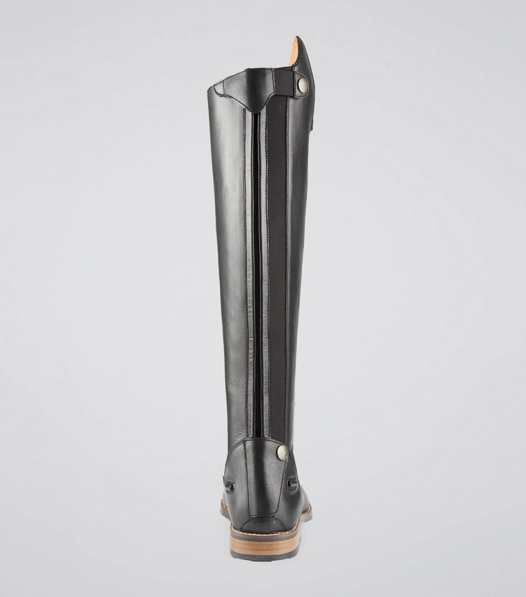 Maurizia Ladies Lace Front Tall Leather Riding Boot Black (Regular Calf)