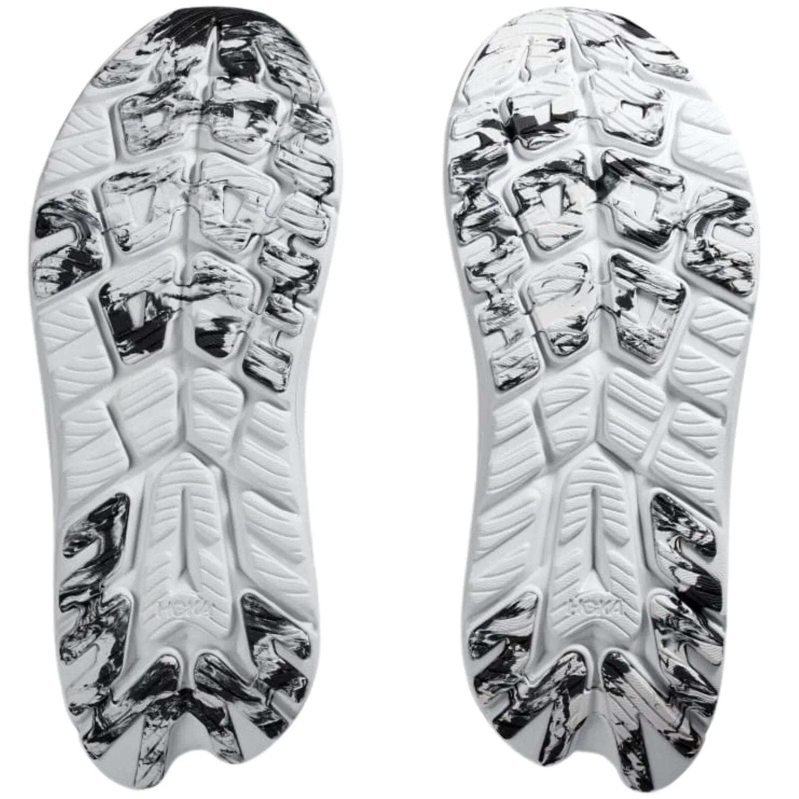 Mens HOKA Kawana Running Shoes Lightweight in Black White - Size 10