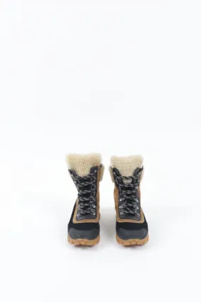 Moncler Two-Toned Fur Combat Boots