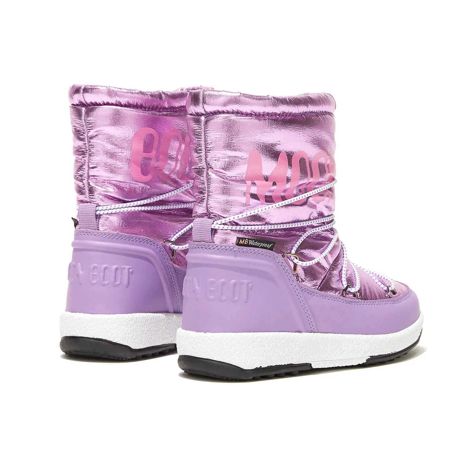 MOON BOOT Protecht Junior Metallic Pink Nylon Boots