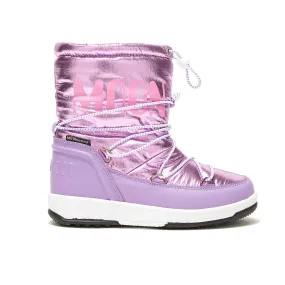 MOON BOOT Protecht Junior Metallic Pink Nylon Boots