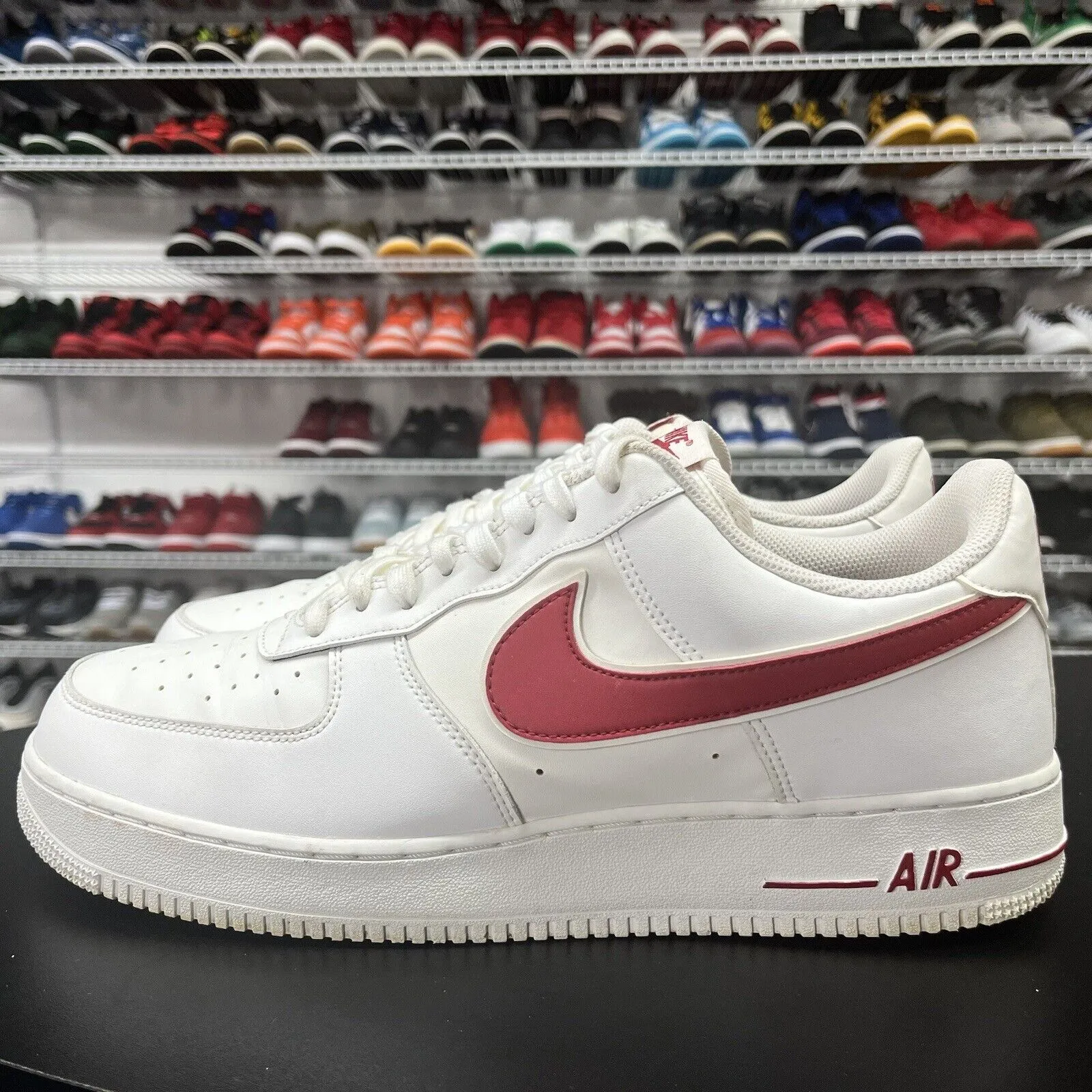 Nike Air Force 1 Low White Gym Red AO2423 102 Men's Size 14 Missing An Insole