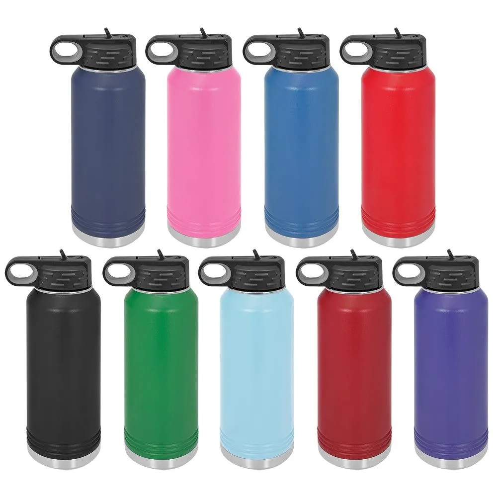Personalized Throw Glitter Laser Engraved Water Bottle
