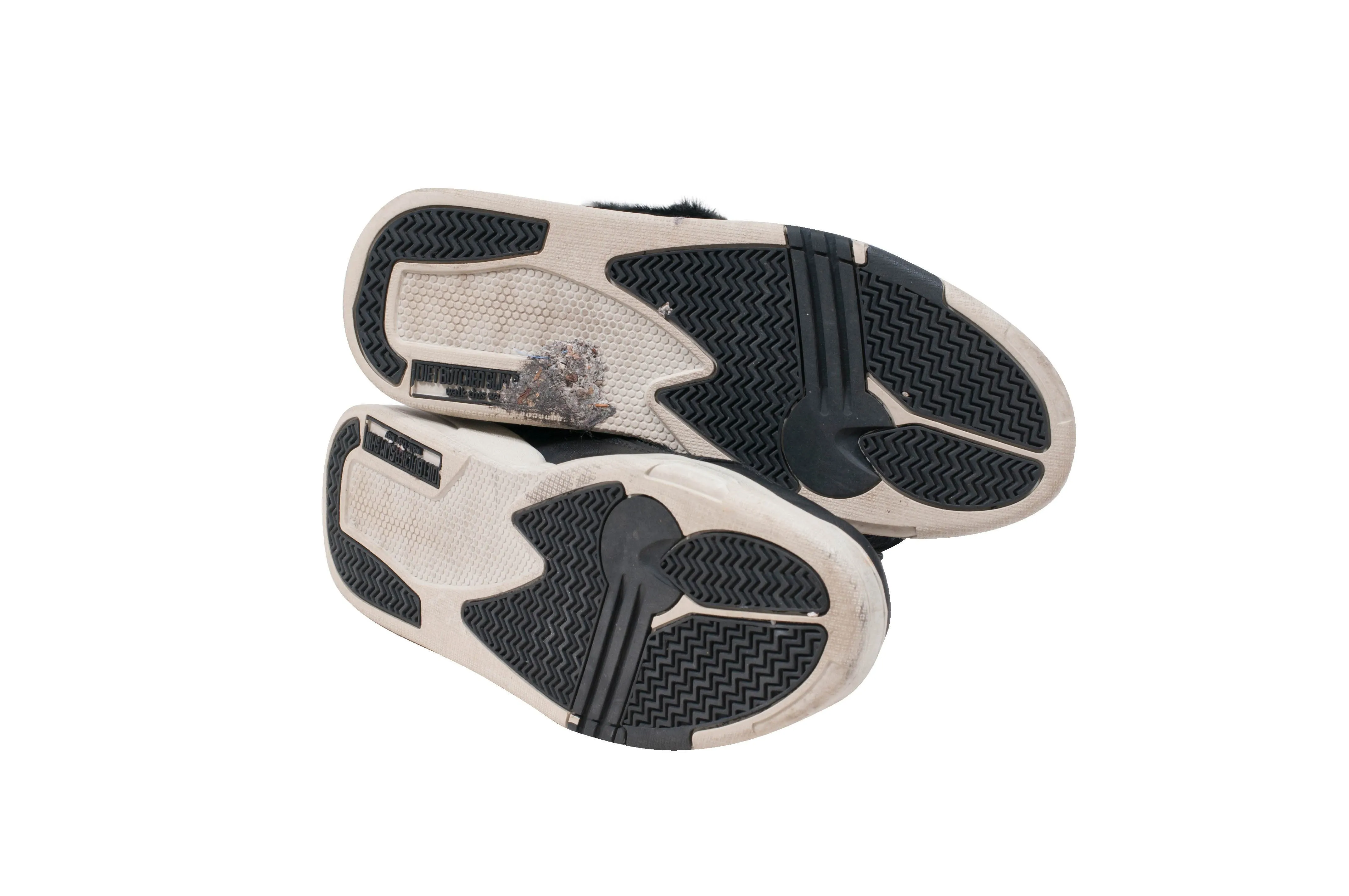 Pony Hair Black Leather Sneakers