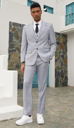 Stacy Adams SM154H1-BLU Mens Suit