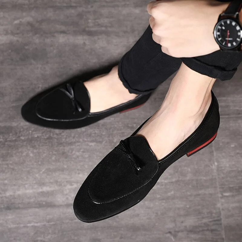 Suede Leather Fashion Slip On Casual Shoes