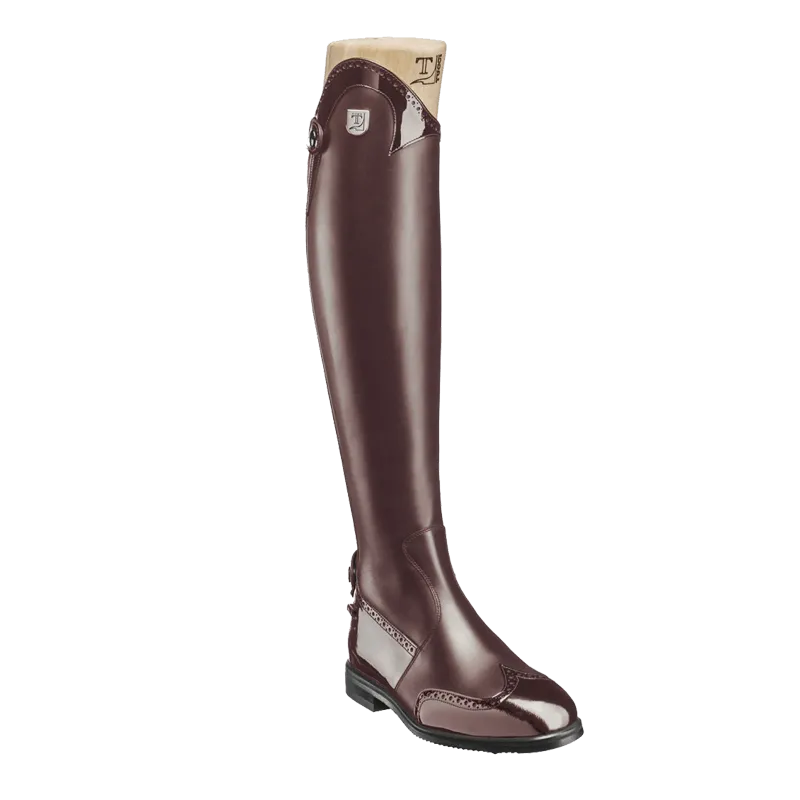 Tucci Boots Marilyn with Punched Patent Detail (Instant Dispatch)  (CLEARANCE)