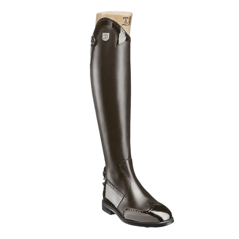 Tucci Boots Marilyn with Punched Patent Detail (Instant Dispatch)  (CLEARANCE)
